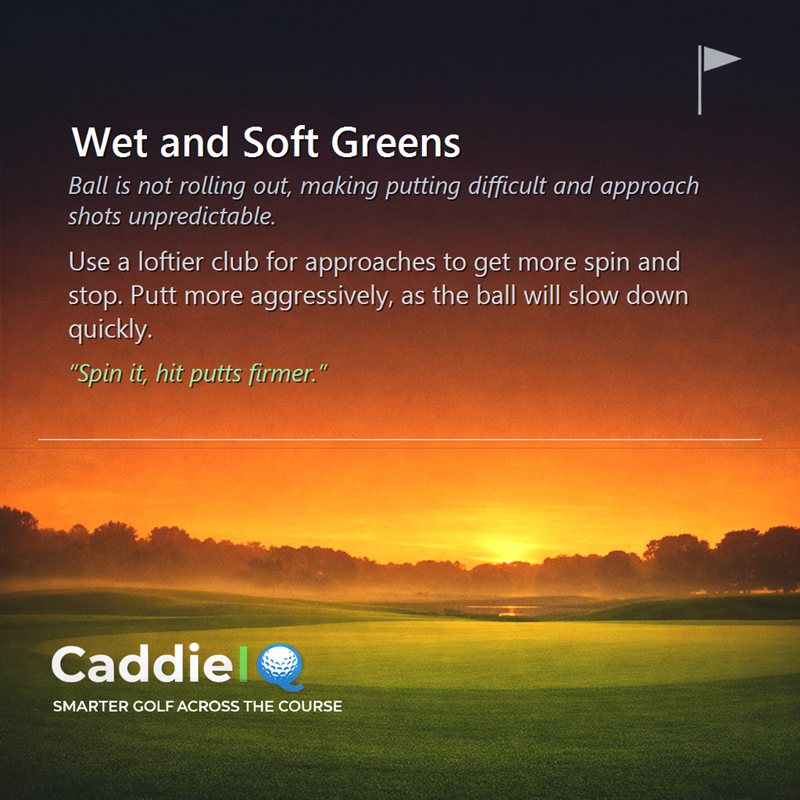 Mastering Wet & Soft Greens: Stop, Spin, & Score Better