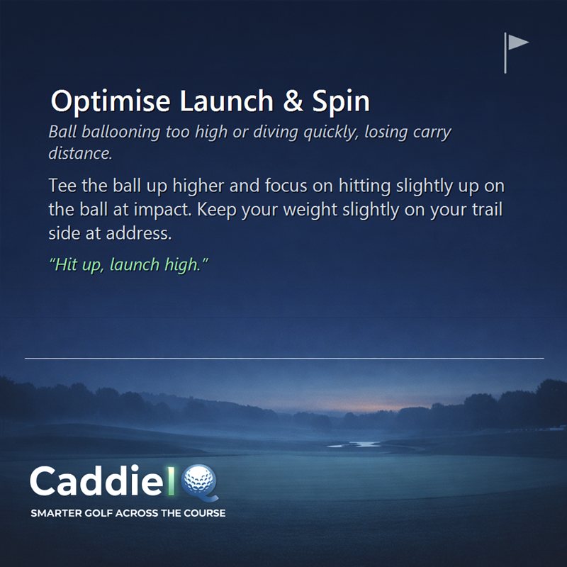Optimise Your Golf Launch & Spin for More Distance
