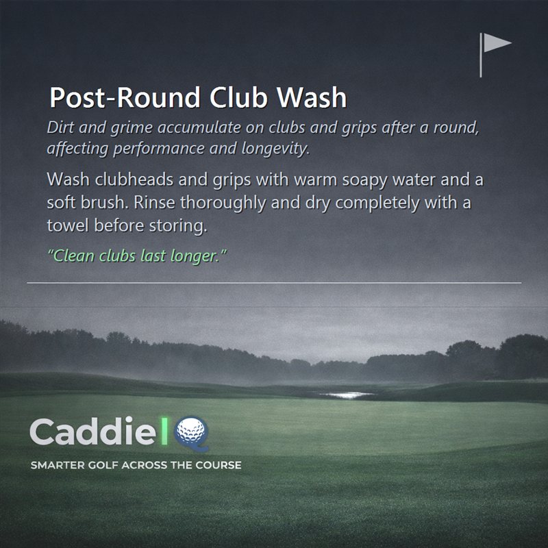 Post-Round Club Wash: Boost Performance & Longevity