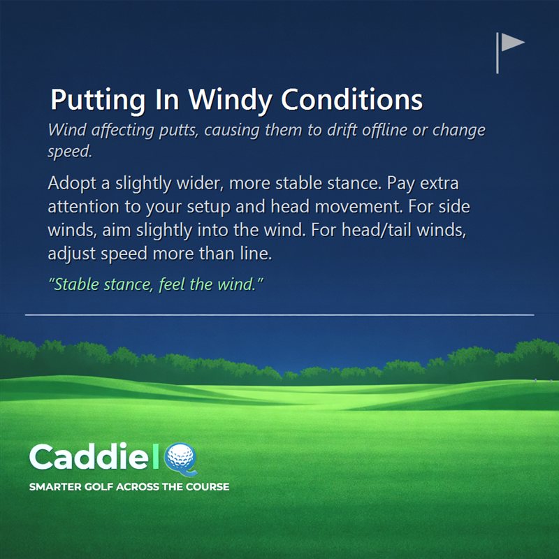 Putt Better in Wind: Master Golf Greens with CaddieIQ