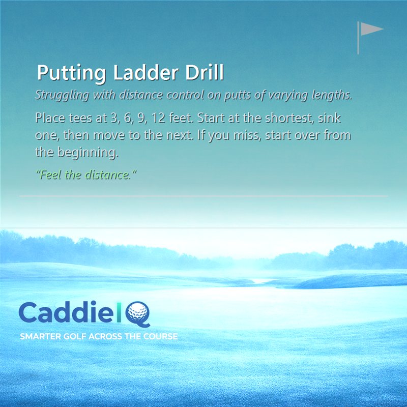 Unlock Perfect Putting Distance: The Ladder Drill