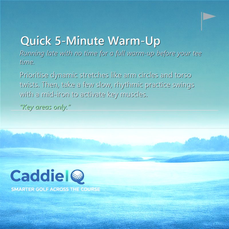 Quick 5-Min Golf Warm-Up: Ace Your First Tee Shot