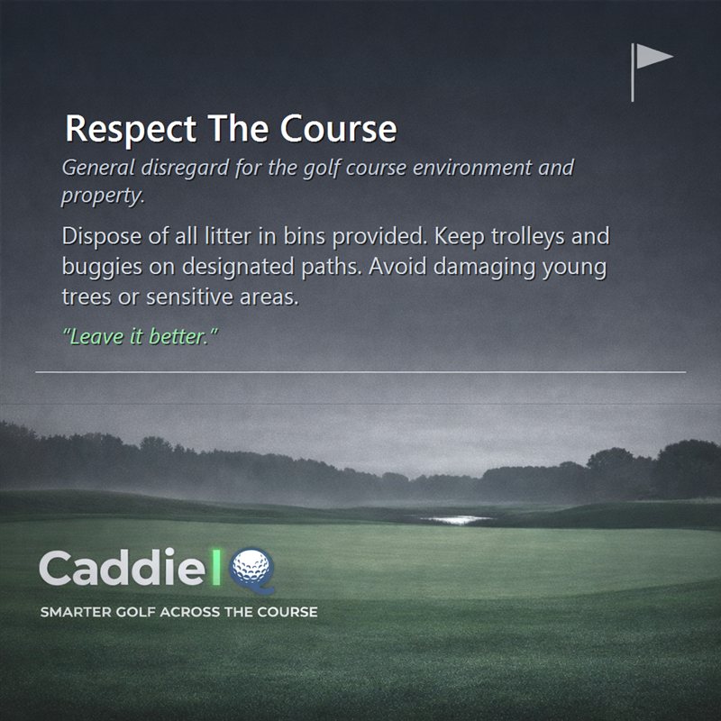 Respecting the Golf Course: A Golfer's Guide to Etiquette