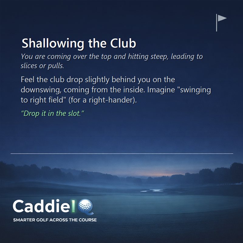 Shallow Your Golf Swing: Fix Slices & Hit Pure Shots