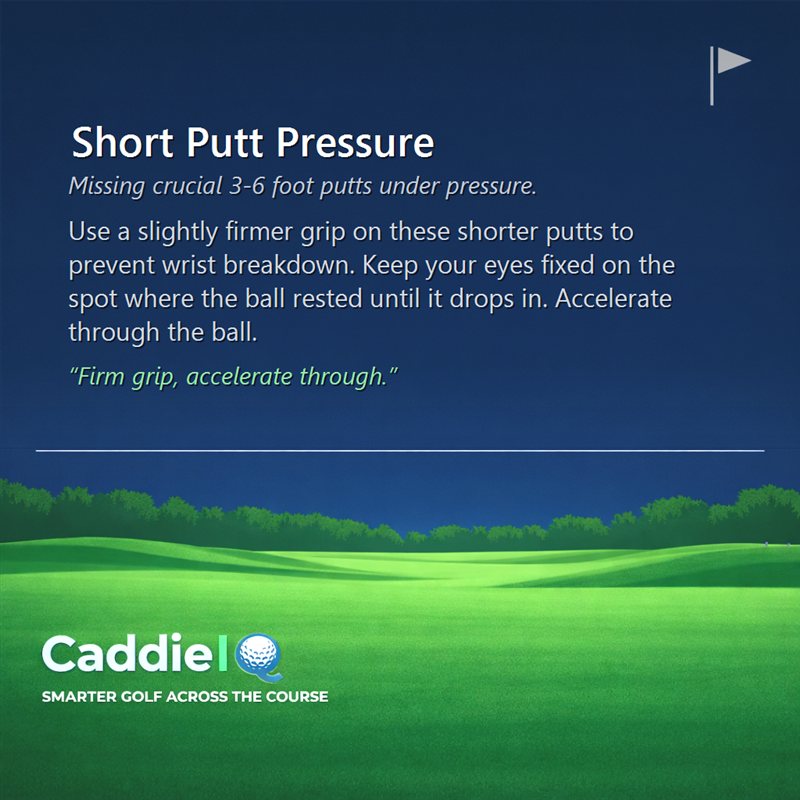 Sink Short Putts: Conquer Pressure on the Green