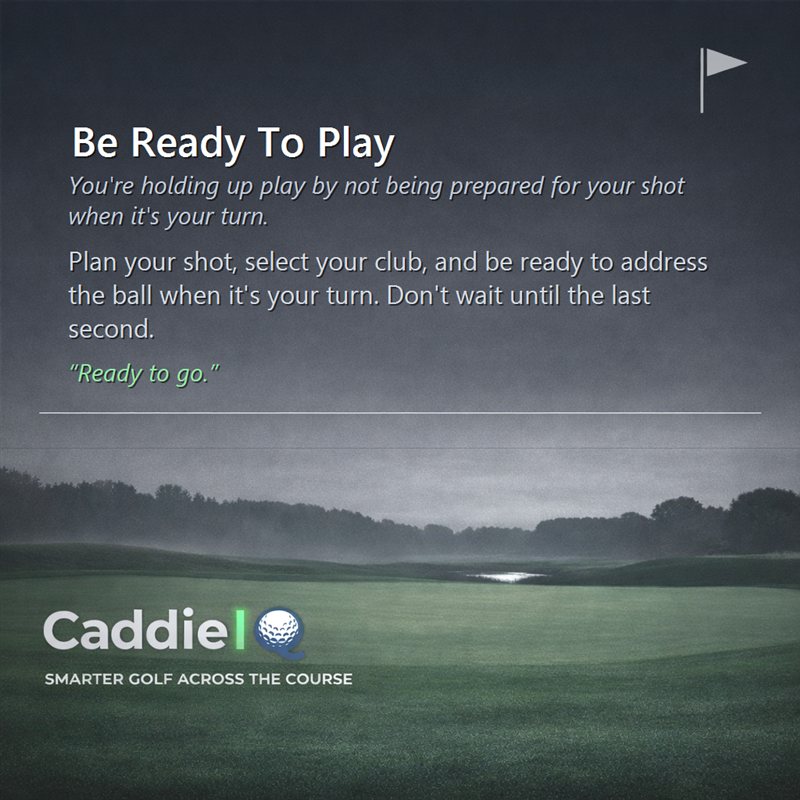 Speed Up Play: Master Your Golf Ready Routine