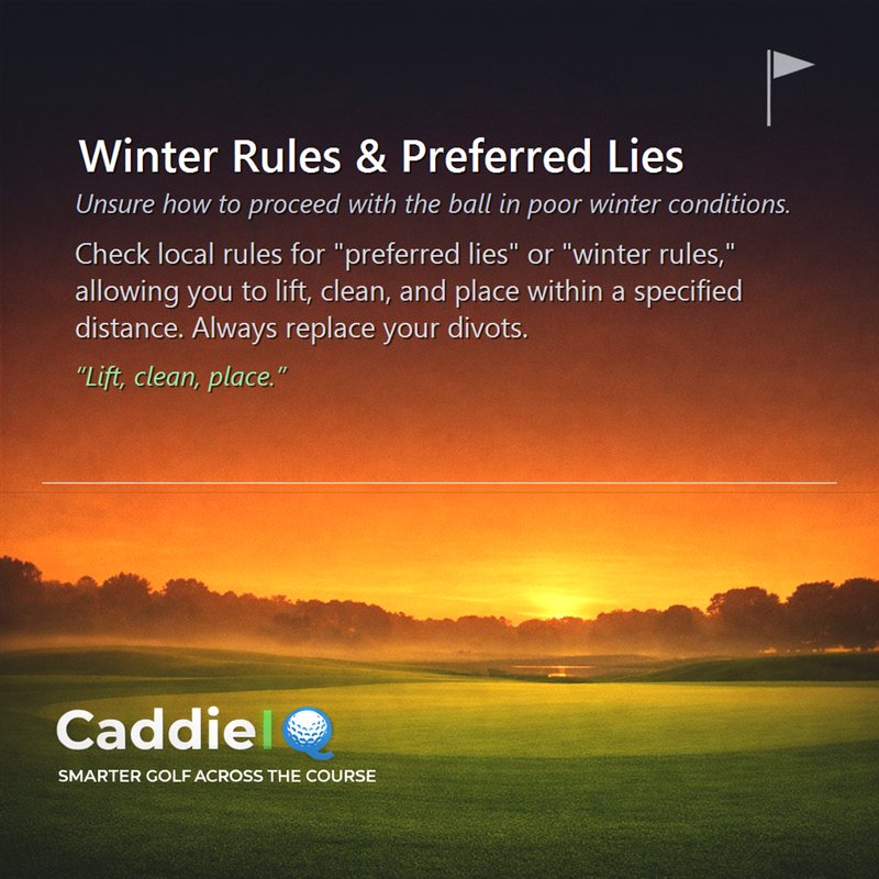 Understand Winter Rules & Preferred Lies for UK Golf