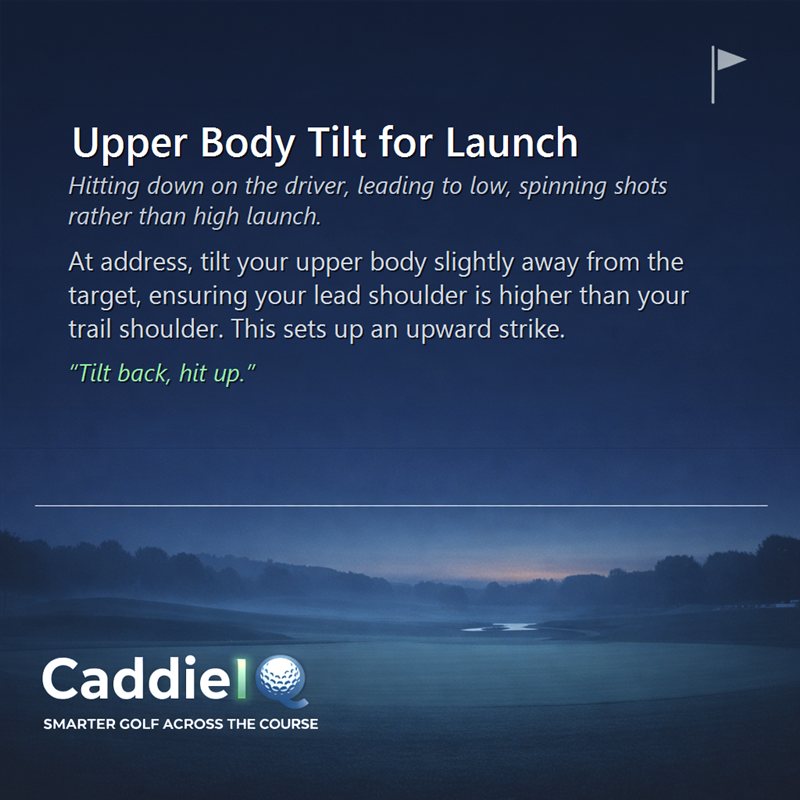 Unlock High Driver Launch: Perfect Your Upper Body Tilt