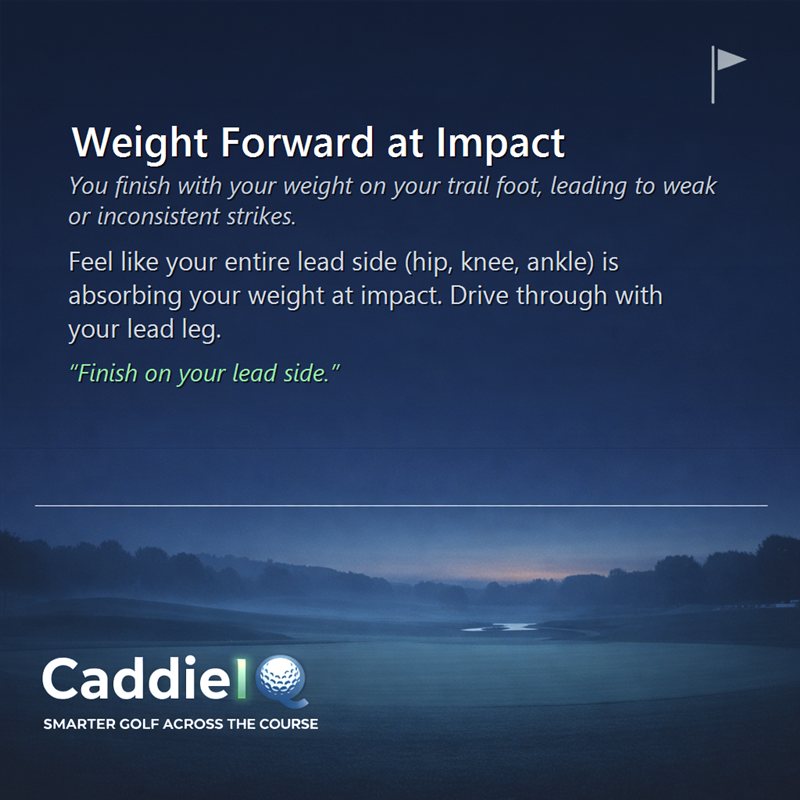Unlock Power: Master Weight Forward at Golf Impact