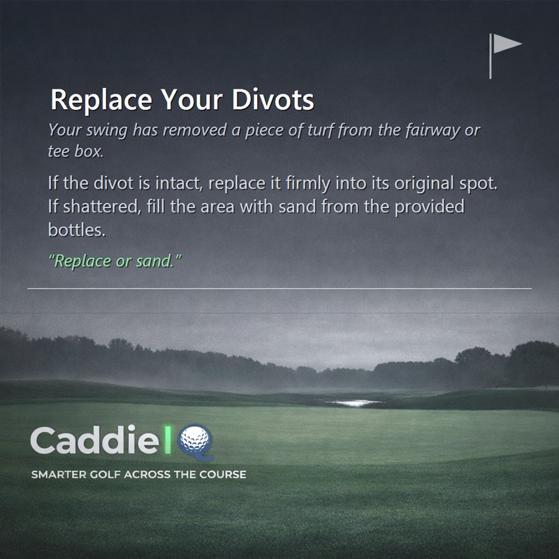 Your Guide to Divot Repair: Etiquette and Course Care